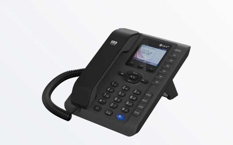 LG U+ 기업인터넷전화 HYC-P1200GL 기가 키폰 단말기 (블랙)