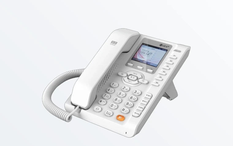 LG U+ 기업인터넷전화 HYC-P1200L 컬러 LCD 키폰 단말기 (화이트)