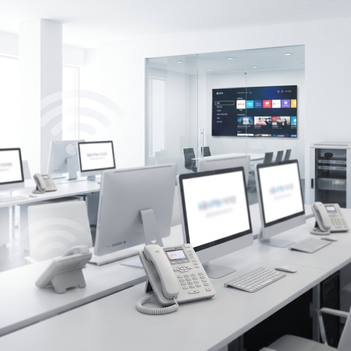LG U+ 기업인터넷·전화·WiFi로 통합 연결된 사무실 환경