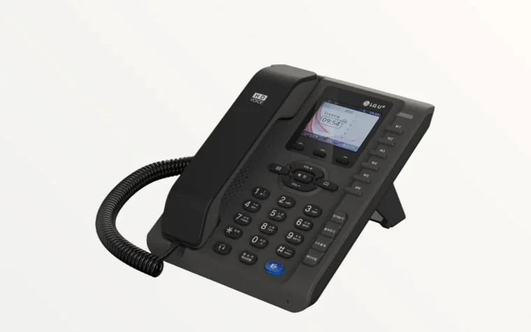 LG U+ 매장인터넷전화 HYC-P1200GL 기가 키폰 단말기 (블랙)