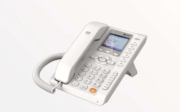 LG U+ 매장인터넷전화 HYC-P1200L 컬러 LCD 키폰 단말기 (화이트)