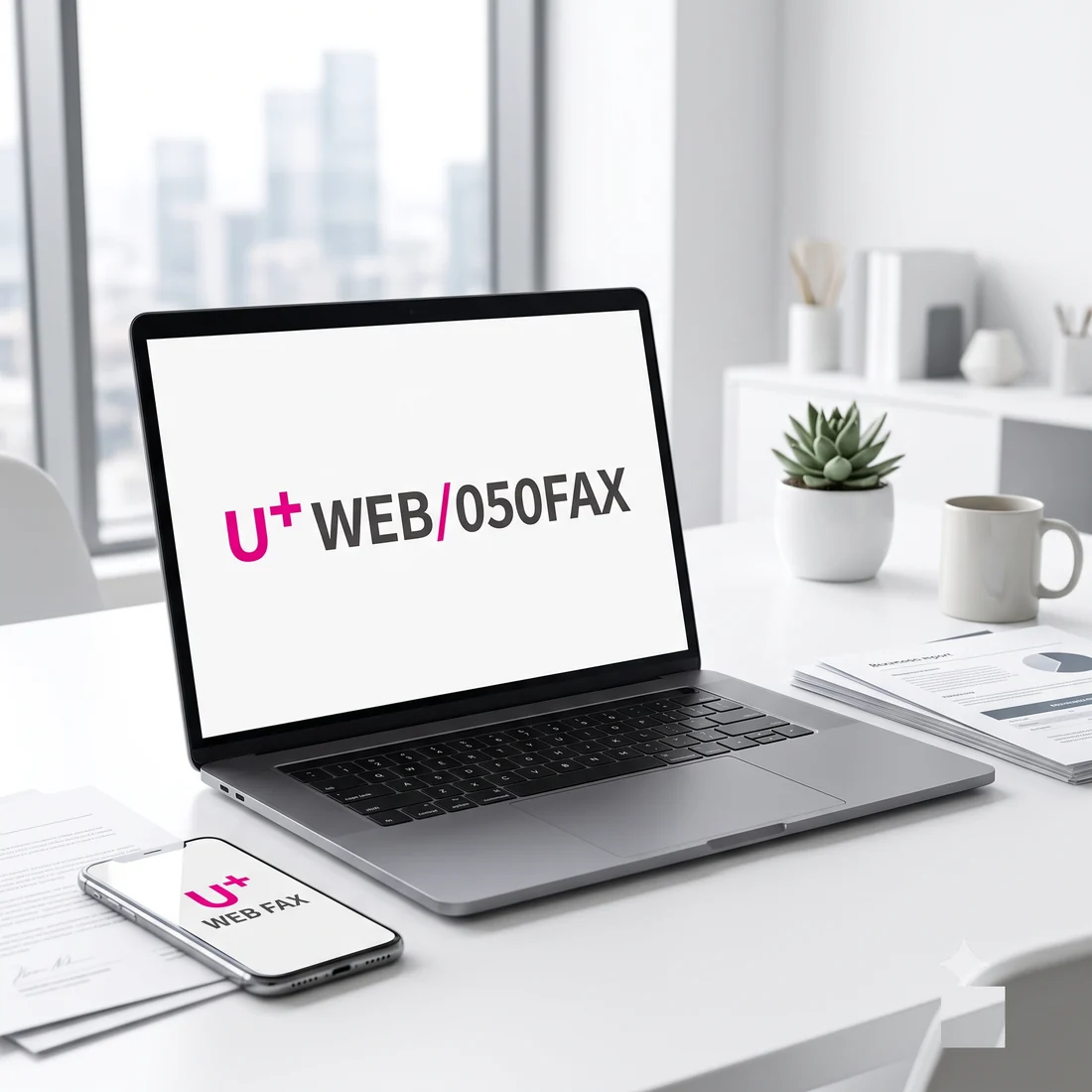 U+ 웹팩스·050팩스 — PC와 스마트폰으로 팩스 송수신